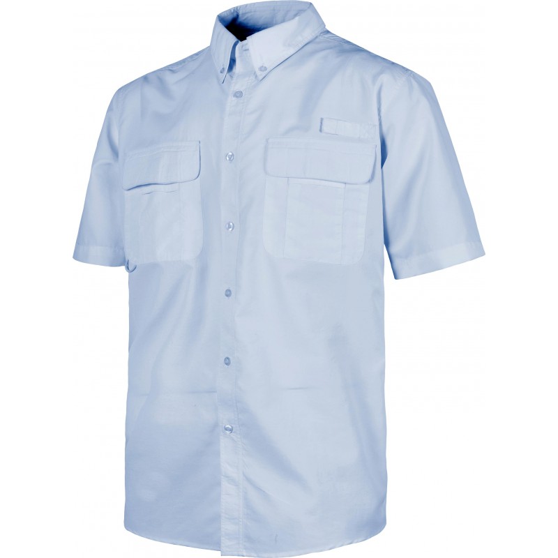 Camisa b8510 de manga cprta rejilla en la espalda workteam_(2)