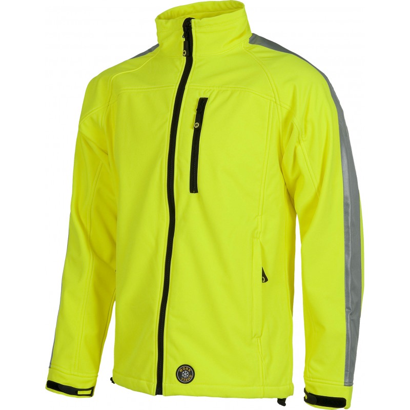 Chaqueta s9530 con tejido work shell cuello alto