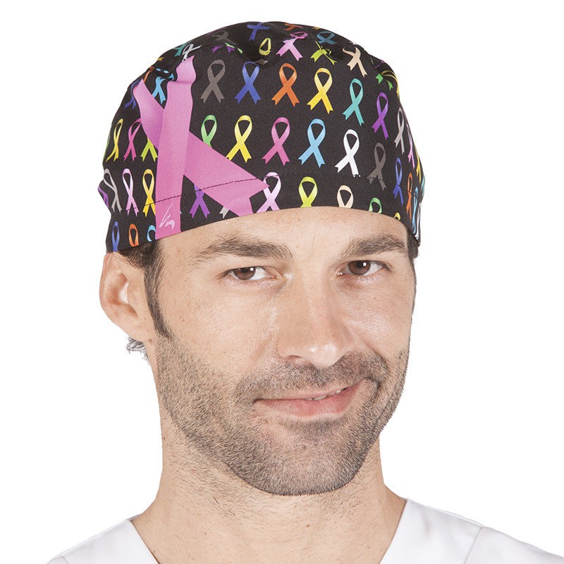 GORRO MICROFIBRA ESTAMPADO CON TIRAS DE AJUSTE