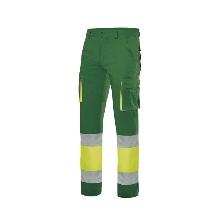 PANTALON BICOLOR 100% ALGODON  ALTA VISIBILIDAD