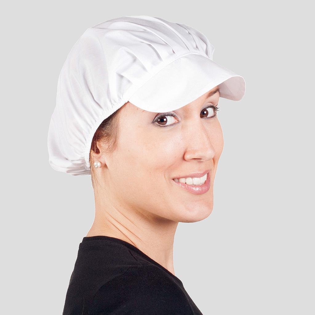 GORRA MUJER POPELIN BLANCA