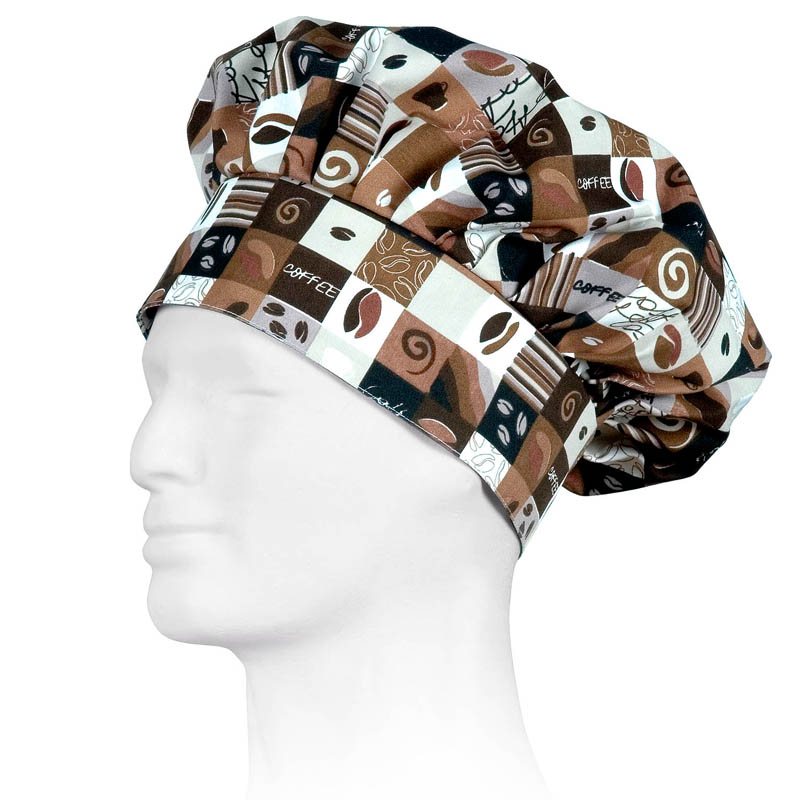 GORRO SETA ANTIMANCHAS ESTAMPADO CAFÉ 