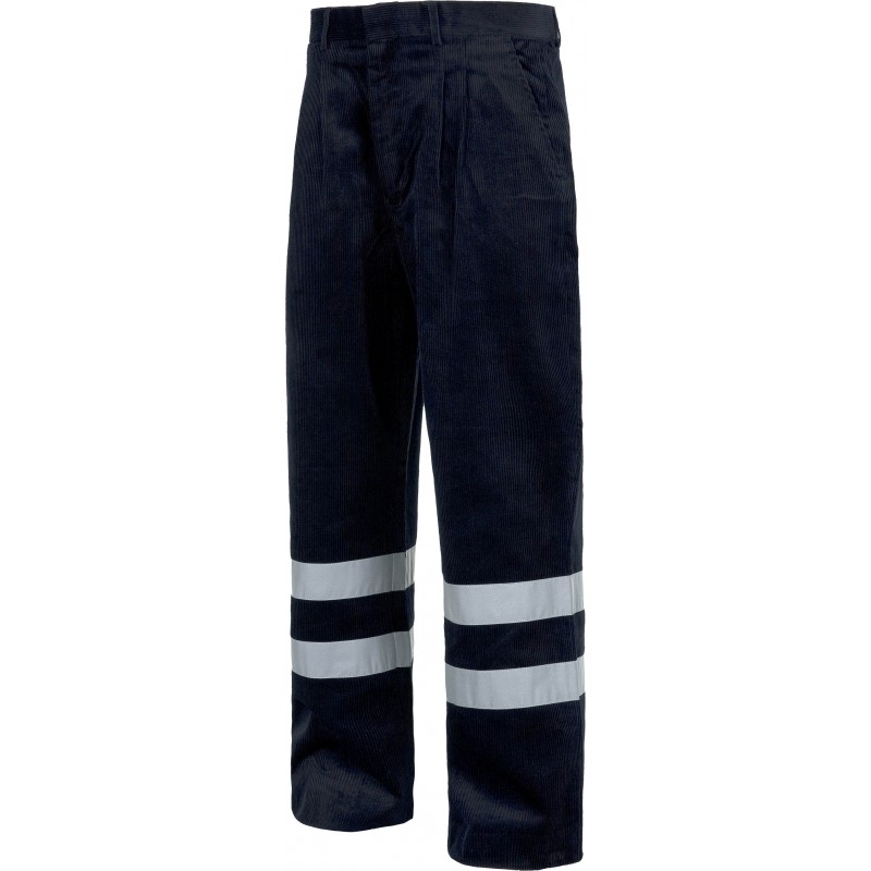 Workteam Pantalón de Trabajo elástico en cintura dos bolsos laterales en perneras. multibolsillos 