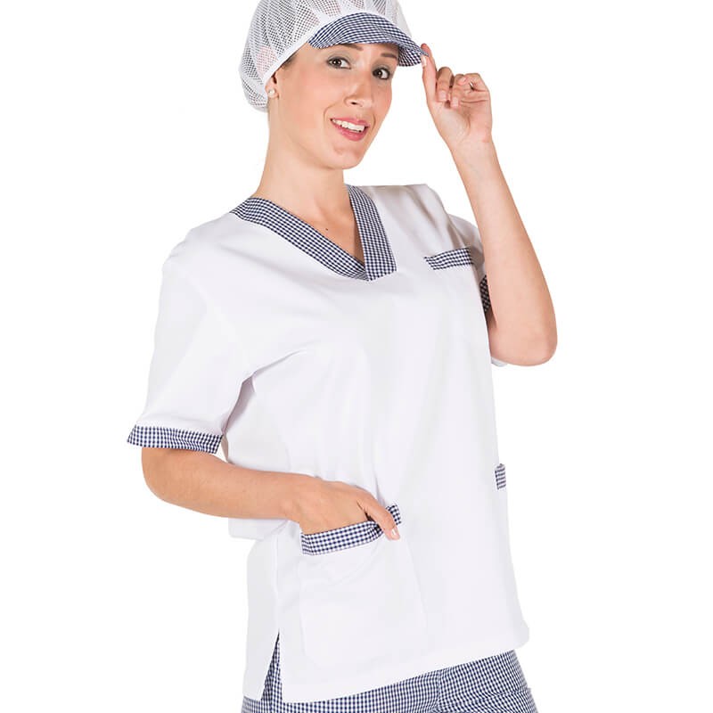 BLUSA SANITARIA PICO SARGA BLANCA COMBI