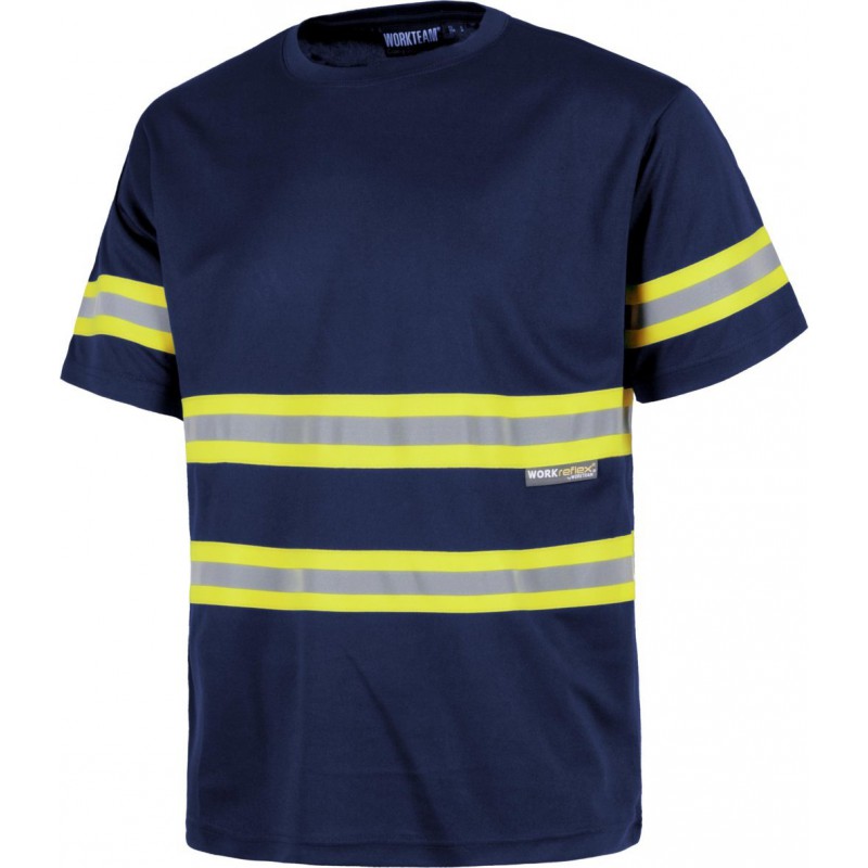 Camiseta c3936 alta visibilidad manga corta workteam