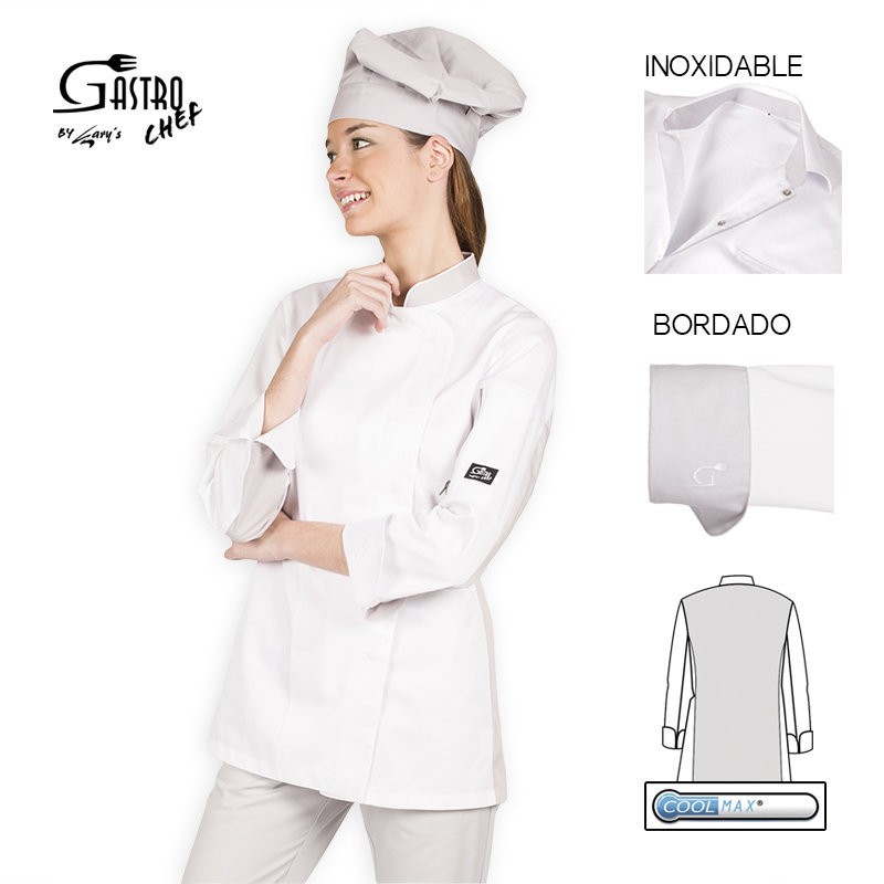 Casaca chef 9356 iris para mujer cool max garys