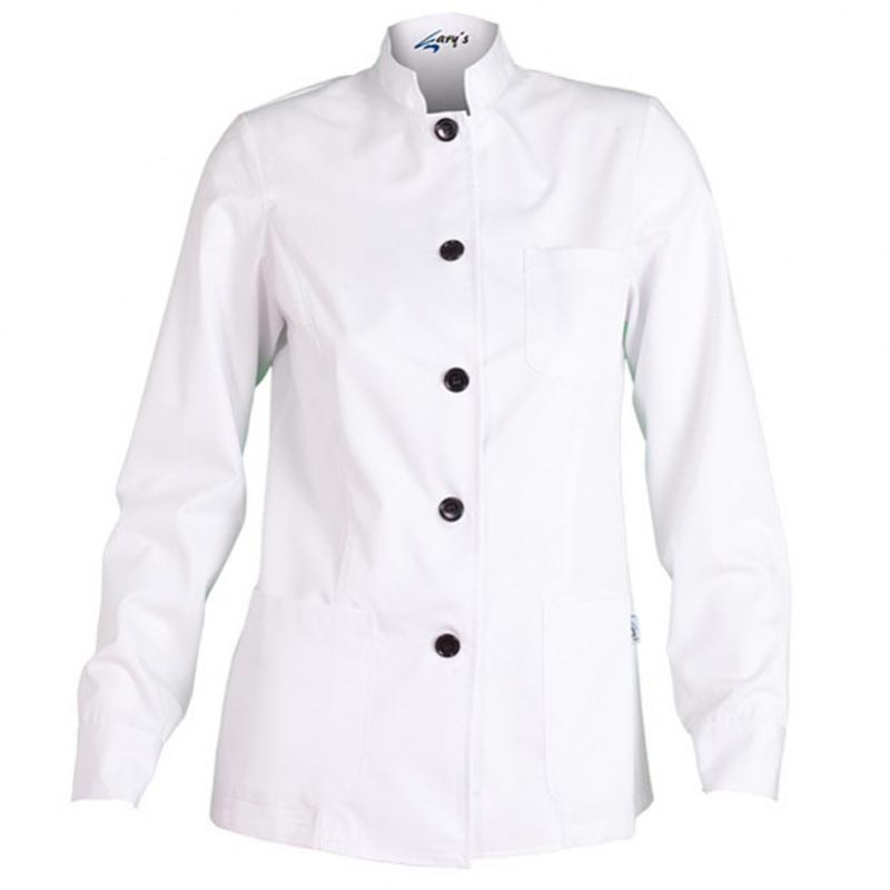 CHAQUETA MUJER CUELLO MAO BLANCA