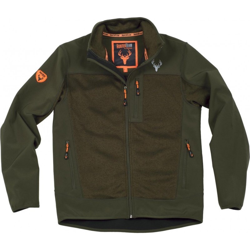 Chaqueta s8650 con tejido work shell y con punto workteam