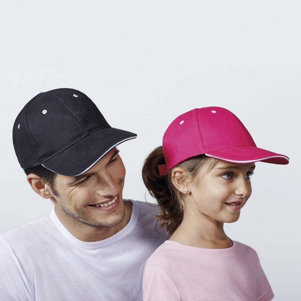 Gorra unisex panel adulto y junior 7008 roly