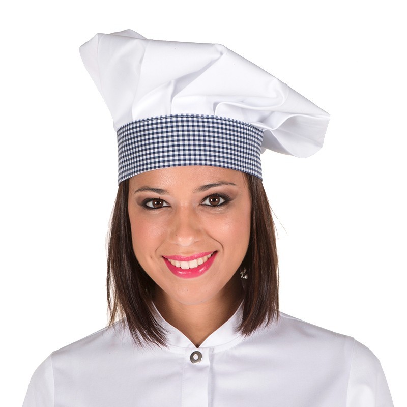 GORRO CHEF VELCRO BANDA VICHY