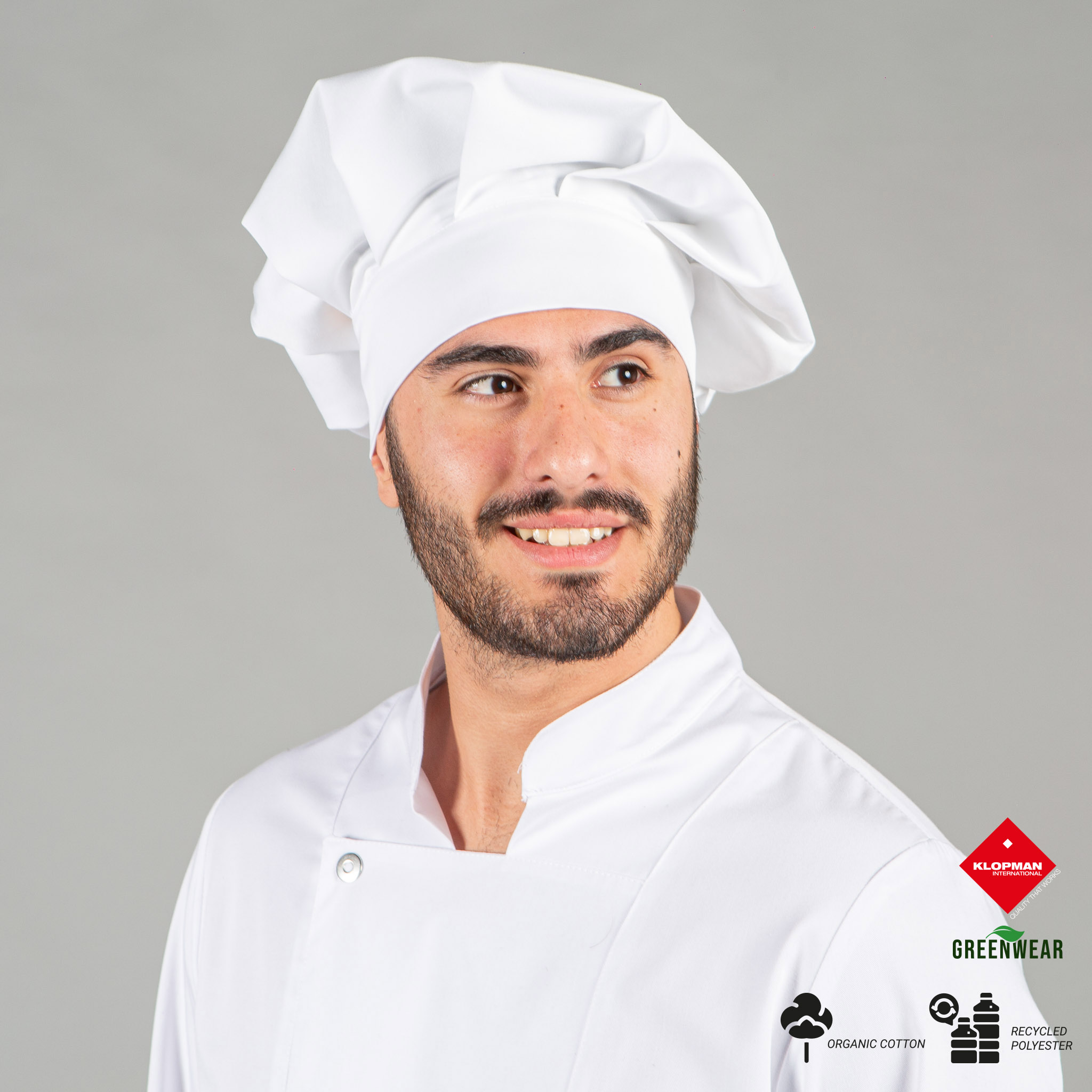 GORRO GRAN CHEF TEJIDO RECICLADO Y ORGANICO KLOPMAN