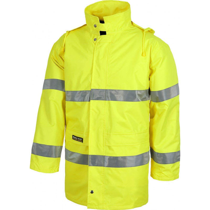 Parka c3200 con cremallera de nylon oculta por solapa