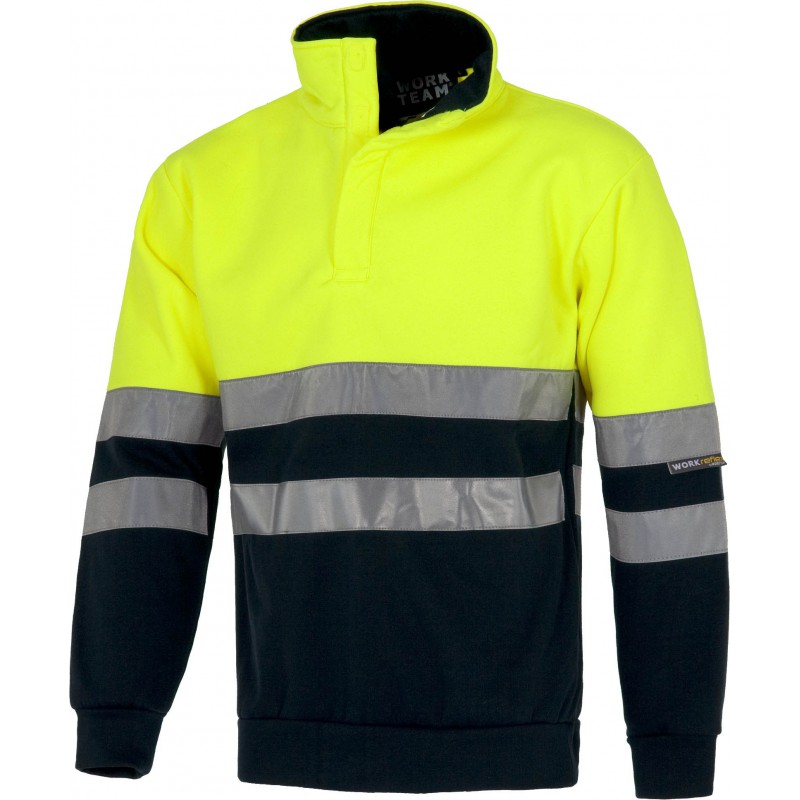 Sudadera c3839 alta visibilidad work team